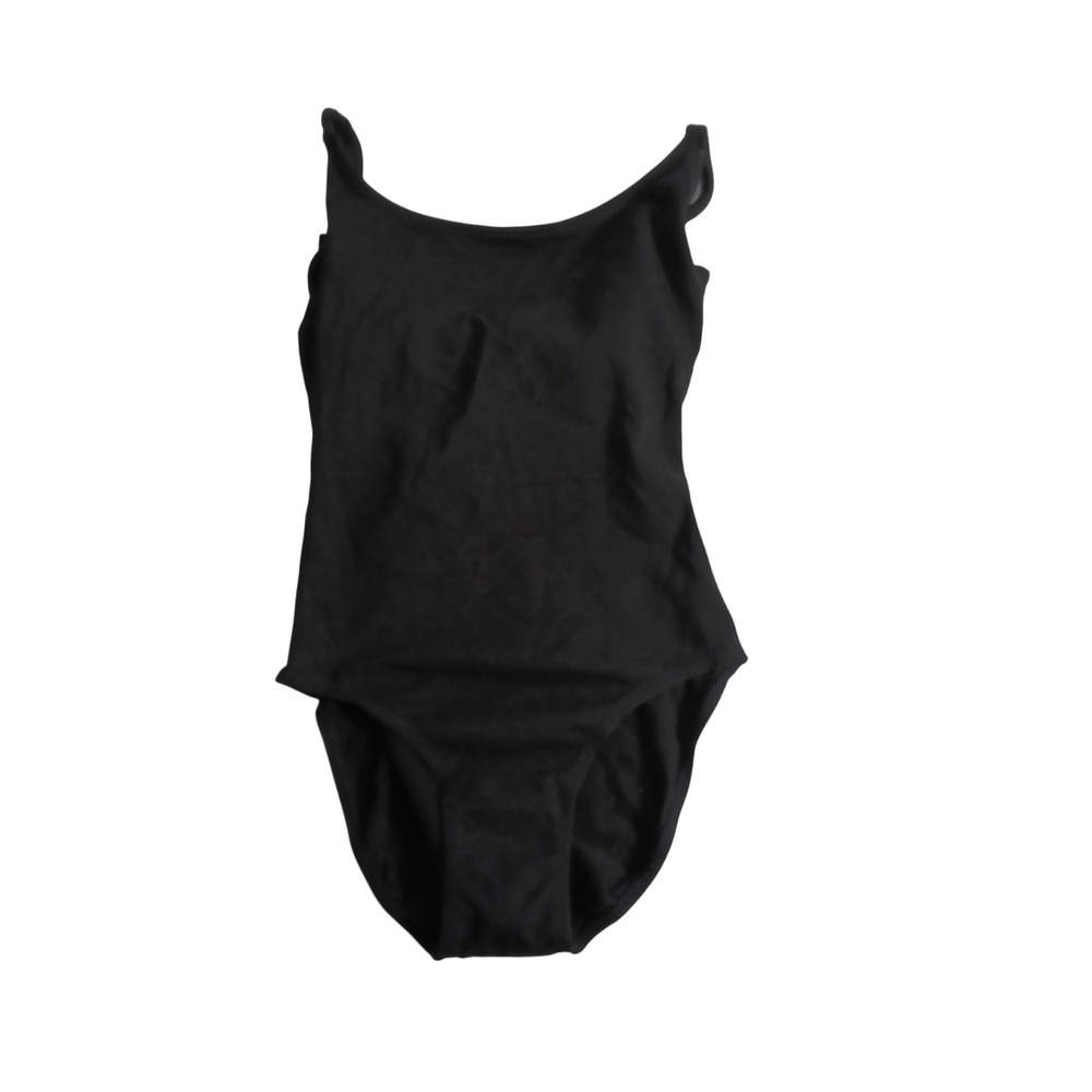 Danskin Womens Black Tank Dance Leotard Scoop Neck Stretch Ballet Gymnastics S